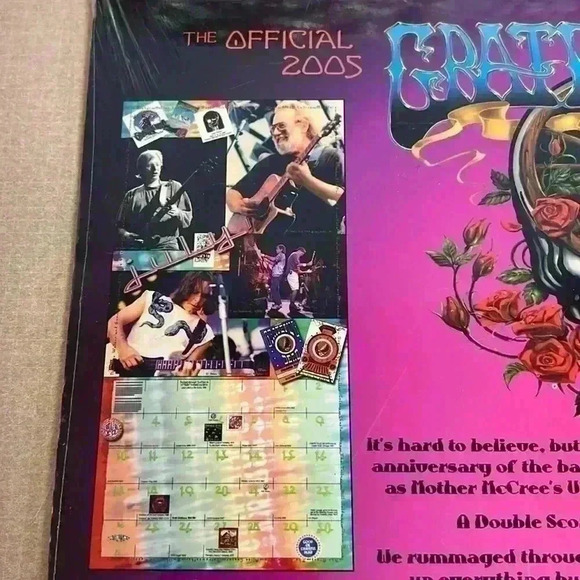 Grateful Dead 2005 Calendar Factory Sealed NWT - Picture 3 of 4